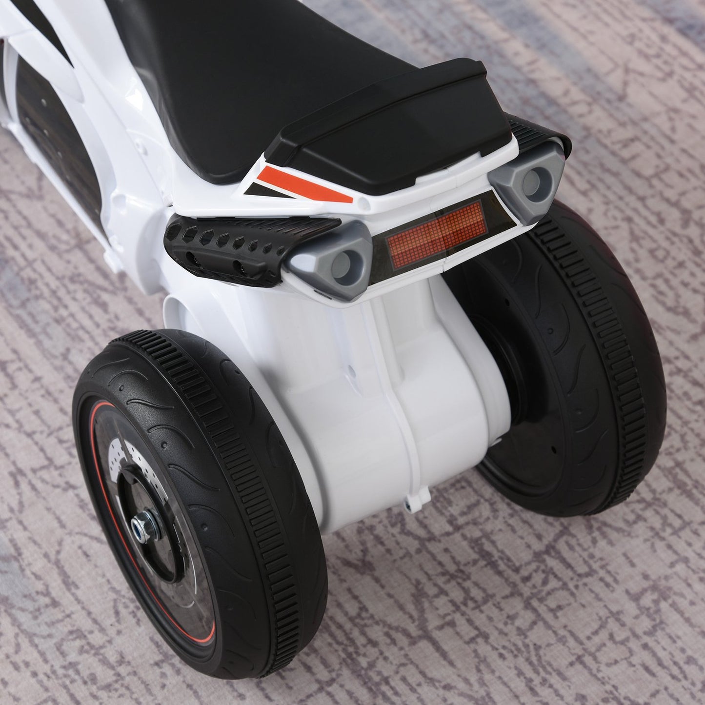 Motorcycle toy for children with music, white, 18-36 months
