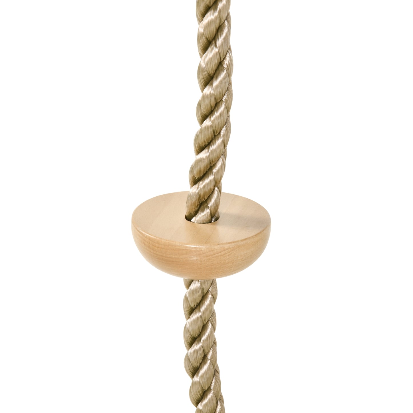 Outdoor climbing rope for children with wooden steps, 2m