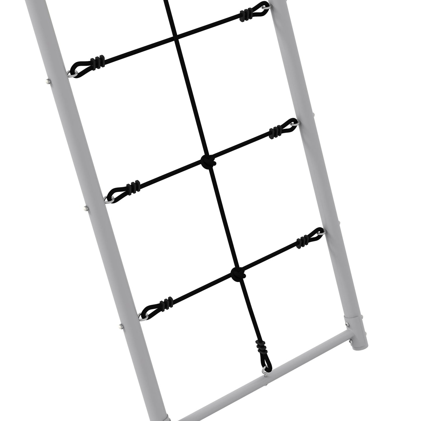 Swing for children with climbing net and ladder - Green