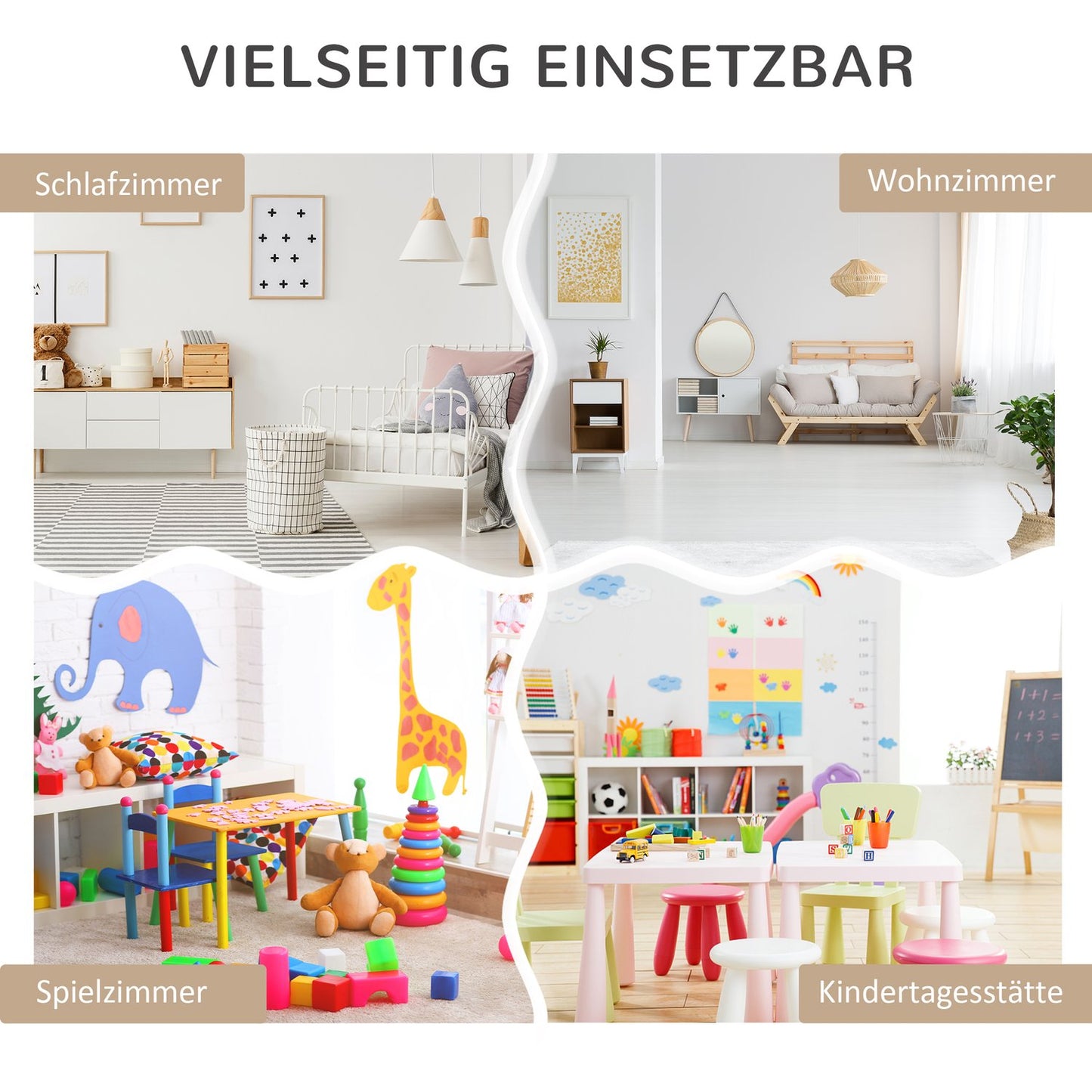 Children's Bookshelf with Drawer, Grey, 60 x 30 x 90 cm