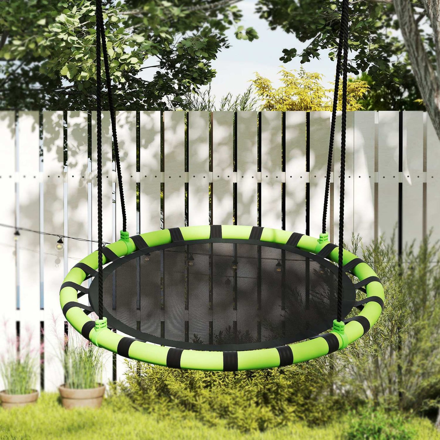 Children's Swing, 150 kg Capacity, Ø100 x 180 cm, Black