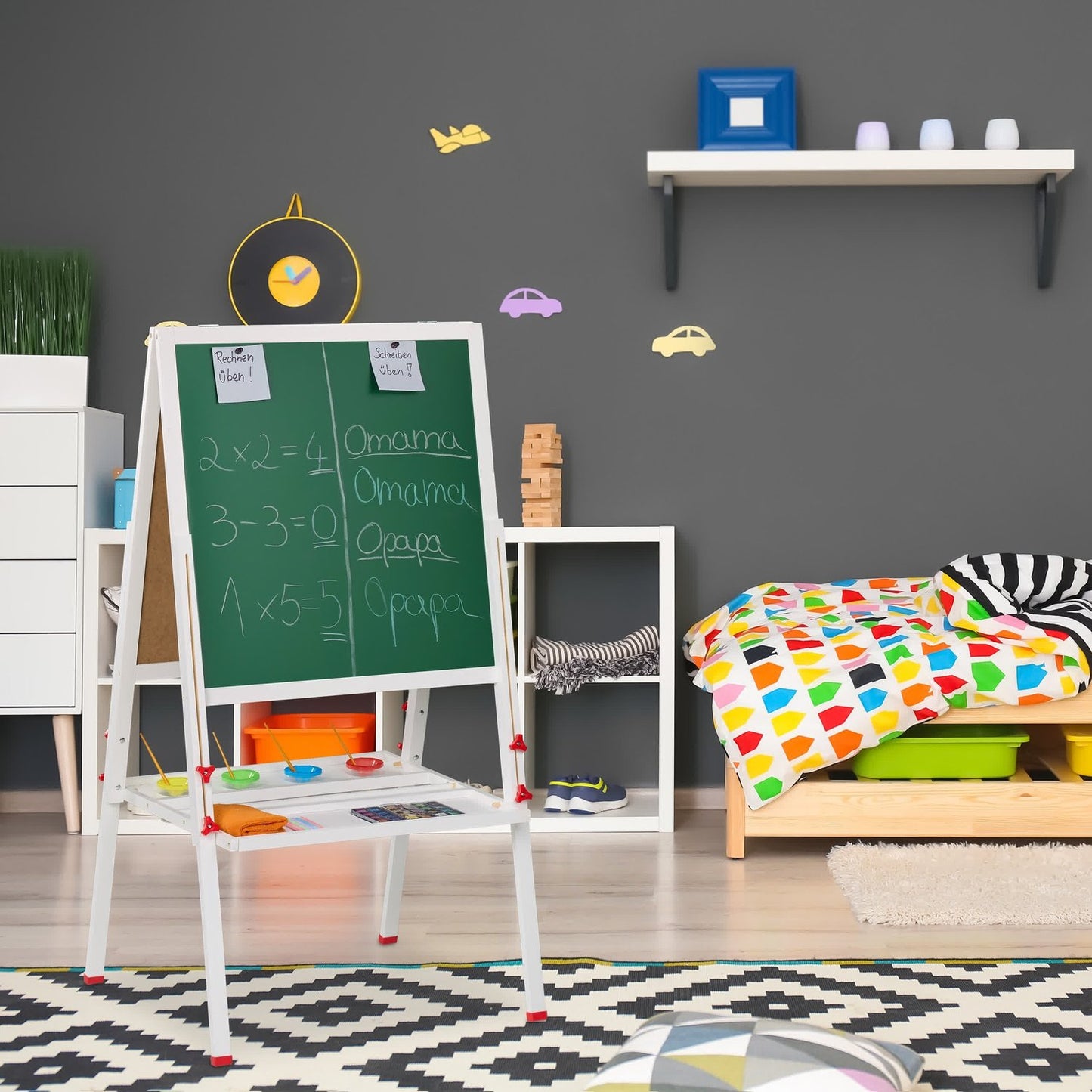 Children's bars with whiteboard