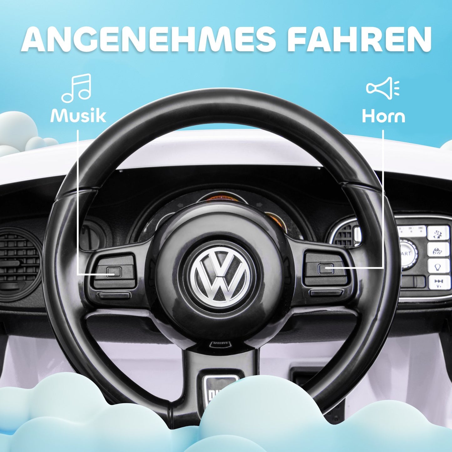 Children's 12V electric car with remote control and LED lights