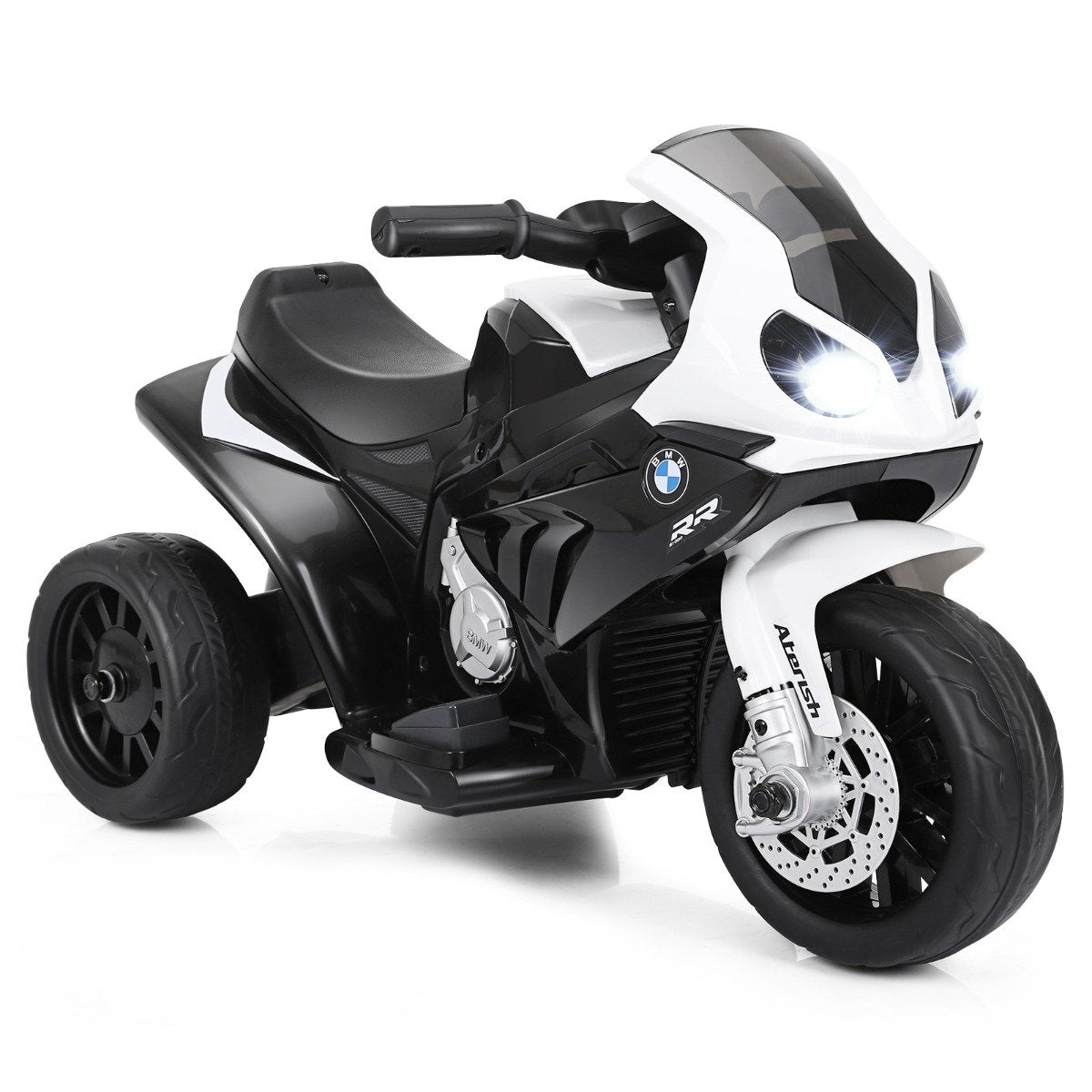 Children's motorcycle 6v children's vehicle 6v children's vehicle with music 66 x 37 x 44.5 cm black + white