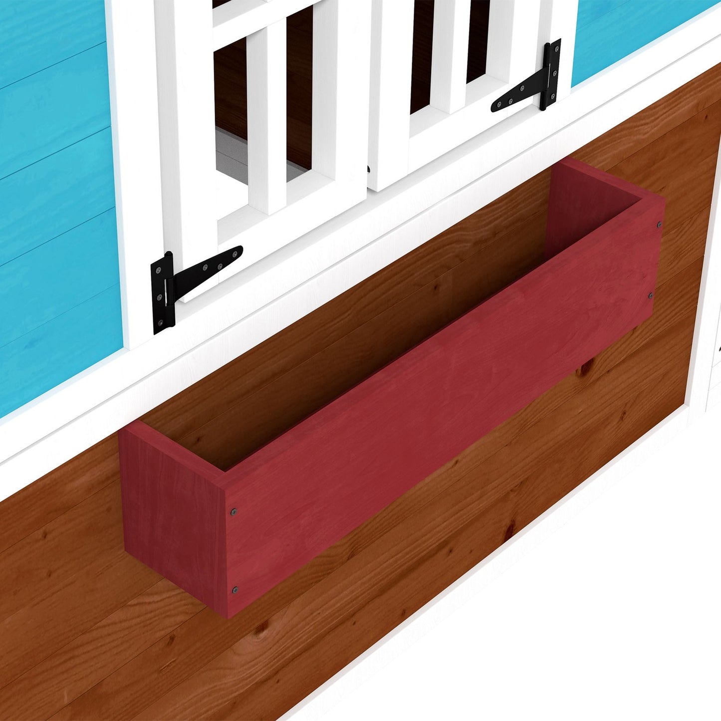 Wooden playhouse – Outdoor fun with window and plant box
