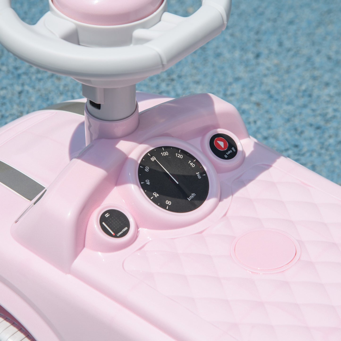 Pink children's car with anti-tip, 53x52x35 cm