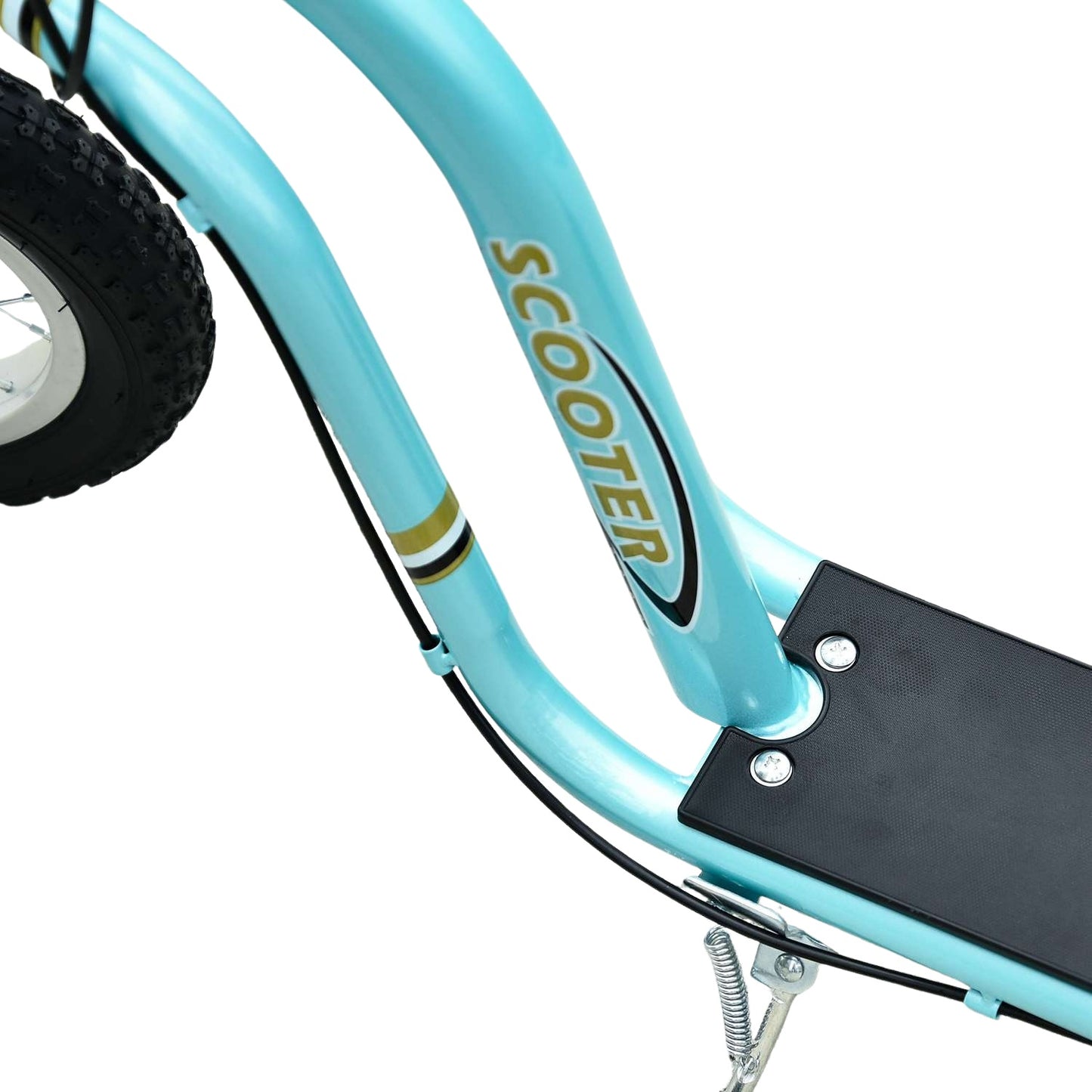 Children's scooter from 5 years, kick scooter, city scooter for children, aluminum, 120 x 58 x 85-95 cm, light blue