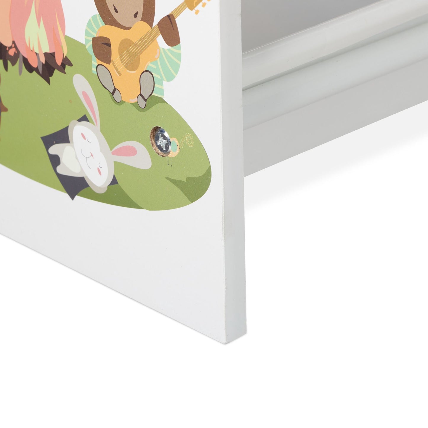 Children's shelf with 9 drawers and motif