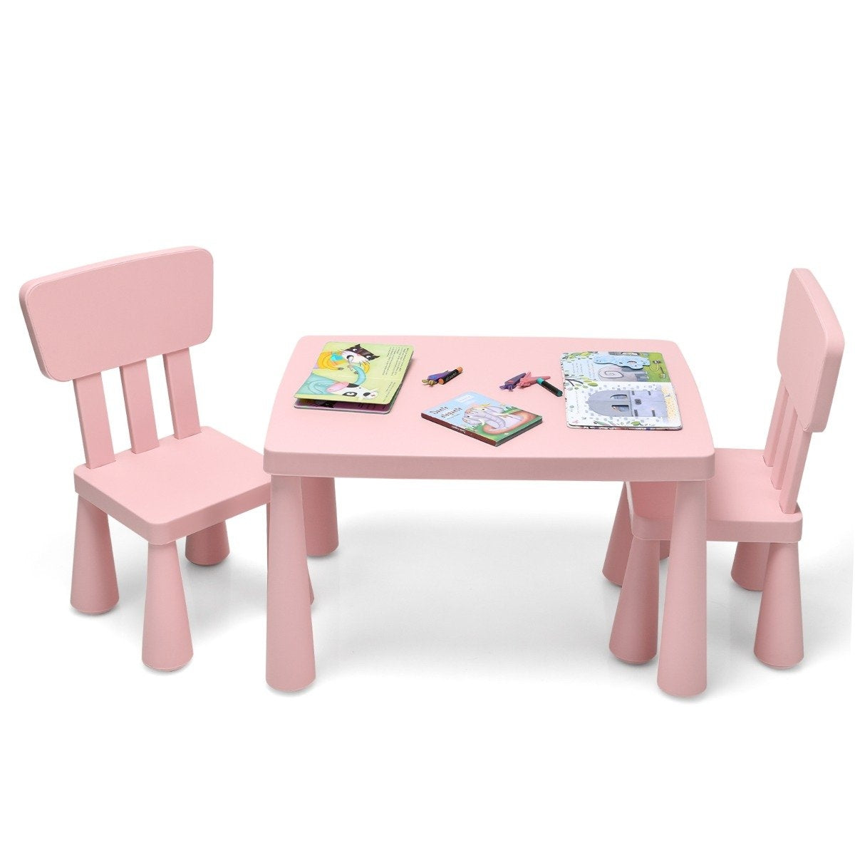 Children's table and 2 chairs 3 pieces. Children's seating group children's furniture set pink