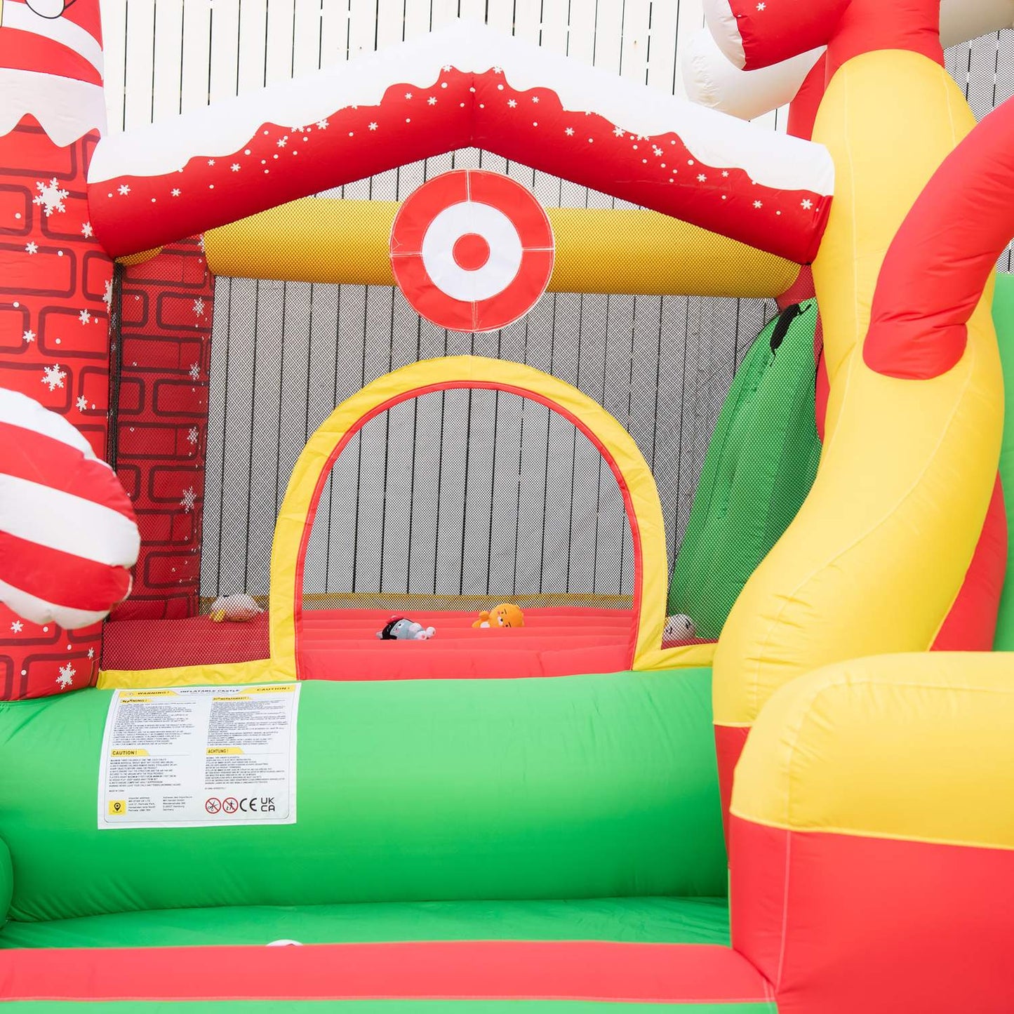 Children's Christmas bouncy castle with slide and ball pit