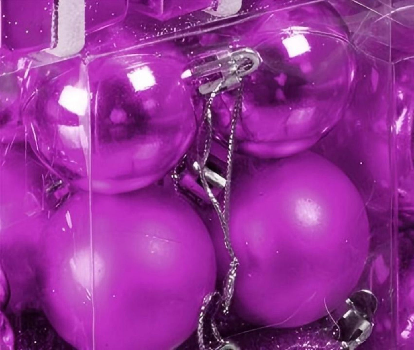 Christmas Tree Baubles Set, 50 Pieces, Matte/Glitter/Glossy