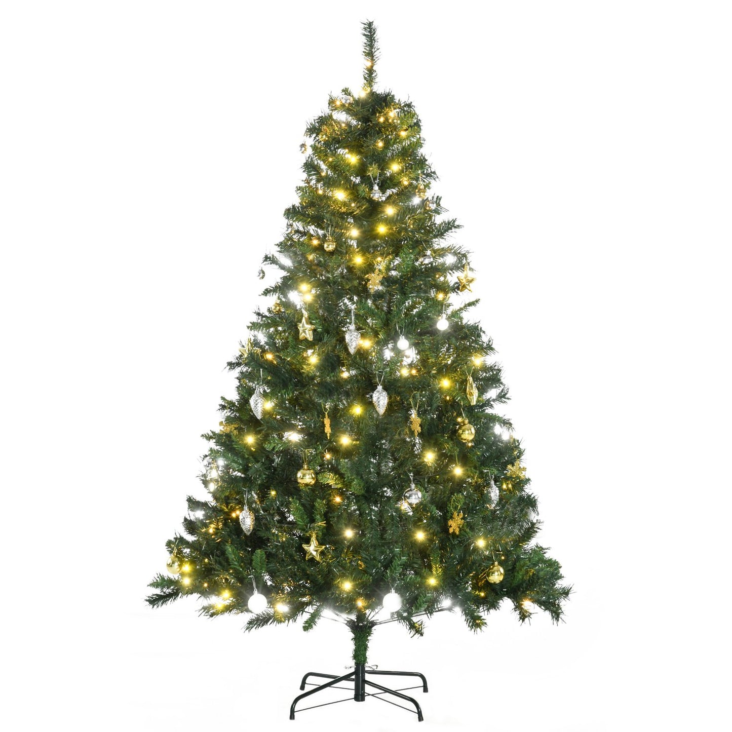 Christmas tree with 200 LED lights, 745 tips, 180cm