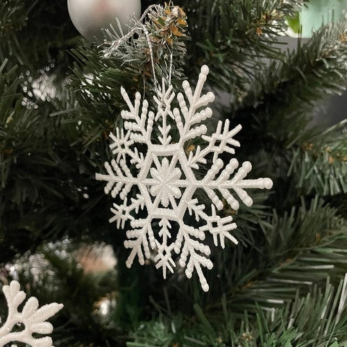 Christmas baubles - snowflakes 12pcs Ruhhy 22516