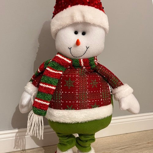 Christmas snowman - telescopic 95cm Ruhhy 22331