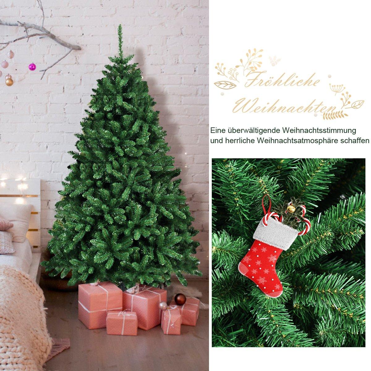 Christmas tree 183 cm artificial Christmas tree with foldable metal stand