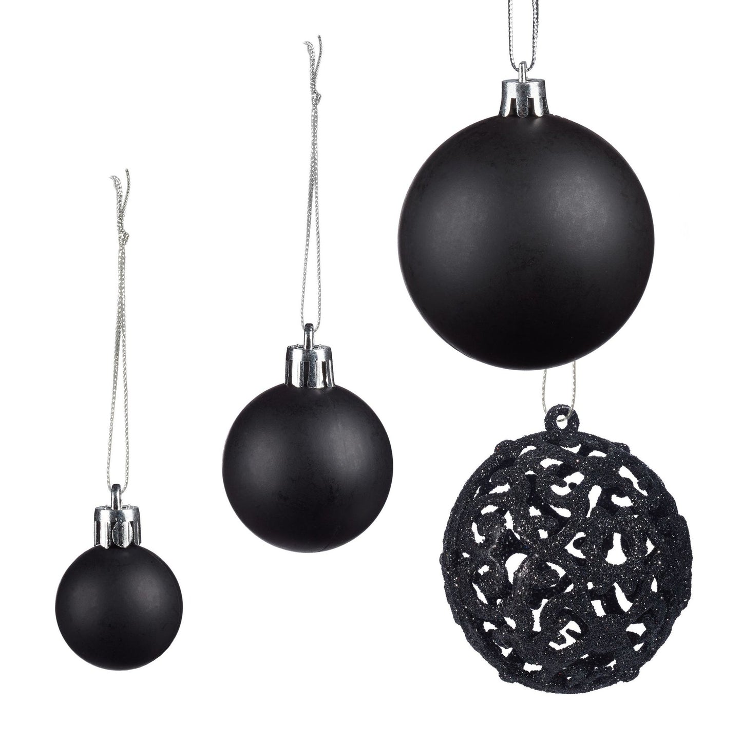 Christmas tree balls in a set of 50