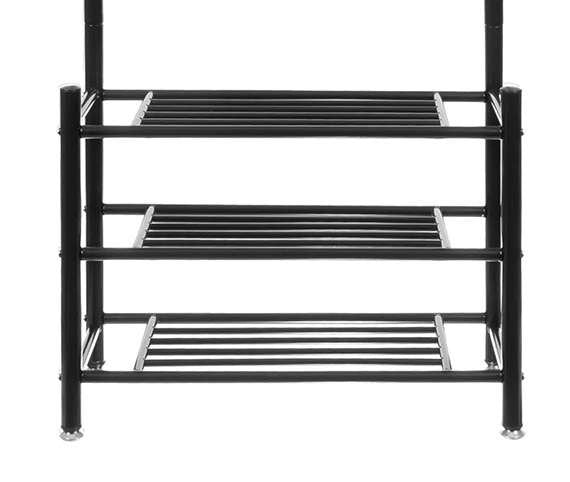 Clothes hanger - rack with shoe shelf 15744