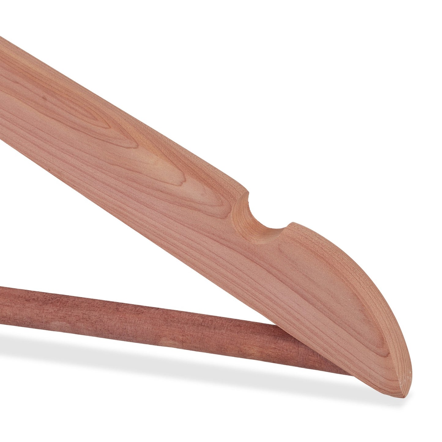 Clothes hangers in cedar wood 12-pack