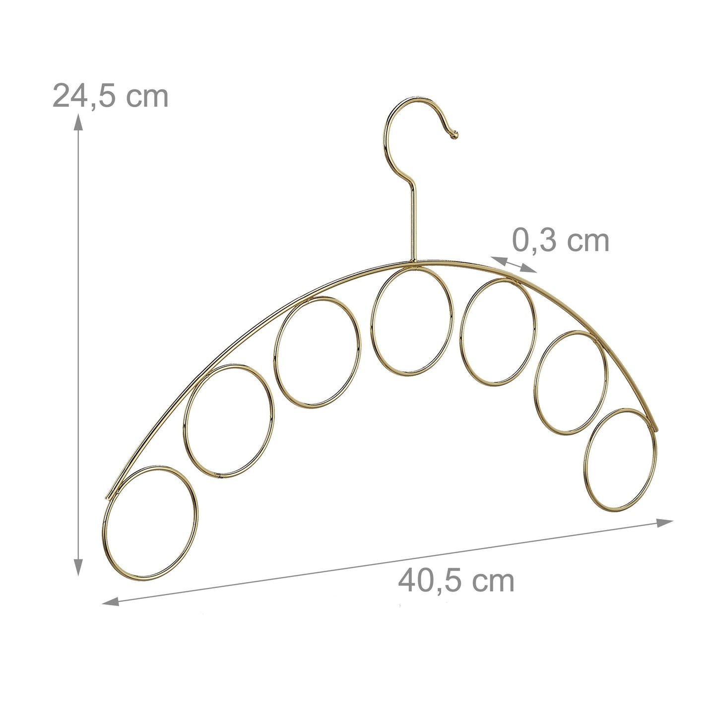 Coat Hanger with Scarf Holder