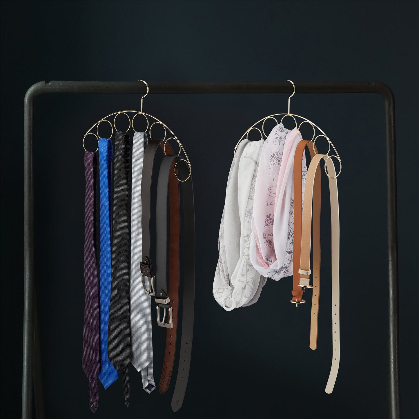 Coat Hanger with Scarf Holder