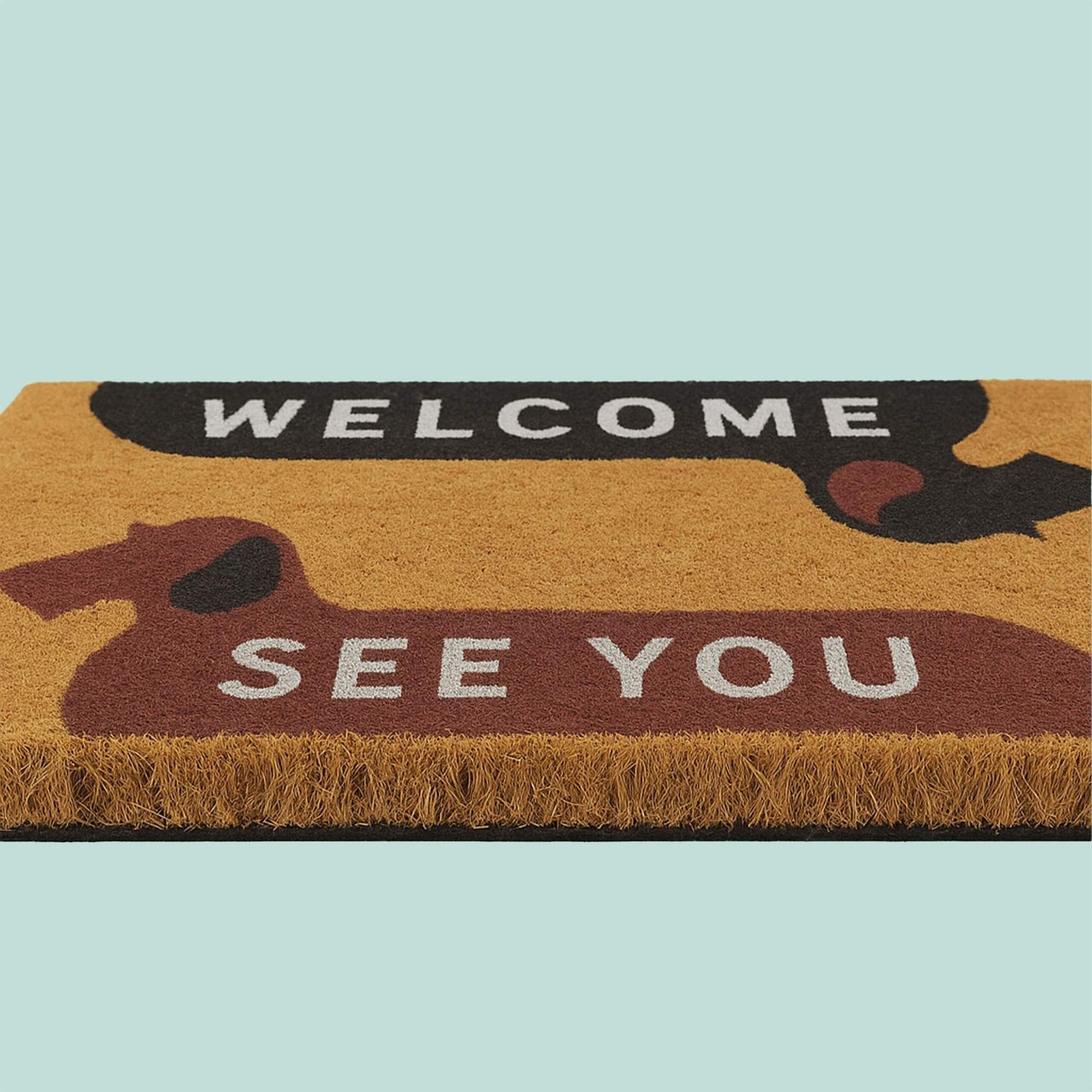 Coconut Doormat, Animal Design, 80x50 cm, Indoor/Outdoor