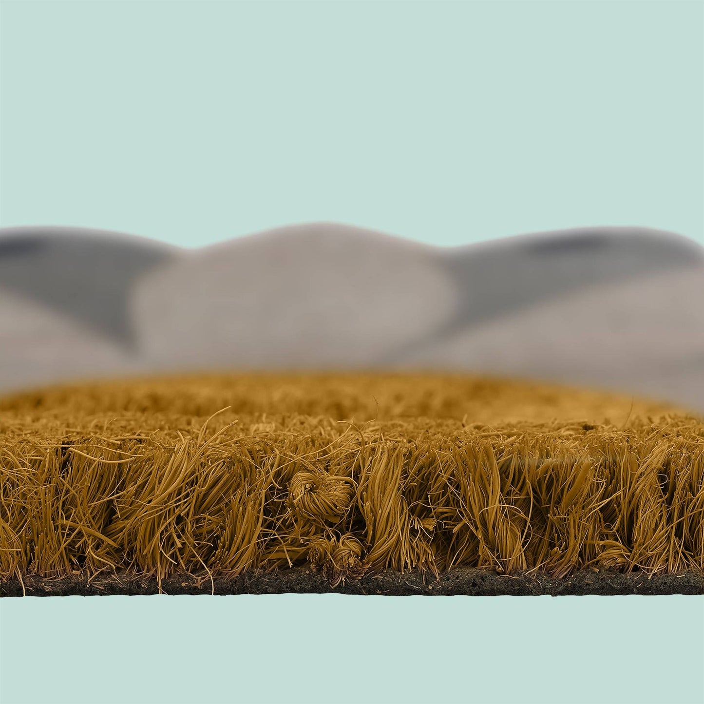 Coconut Half-Round Doormat, 80x50 cm, Non-Slip