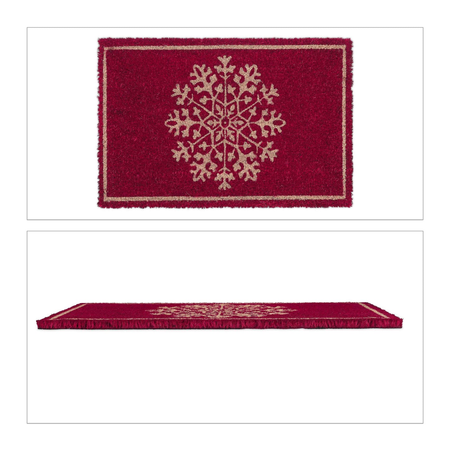 Coconut doormat "Snowflake
