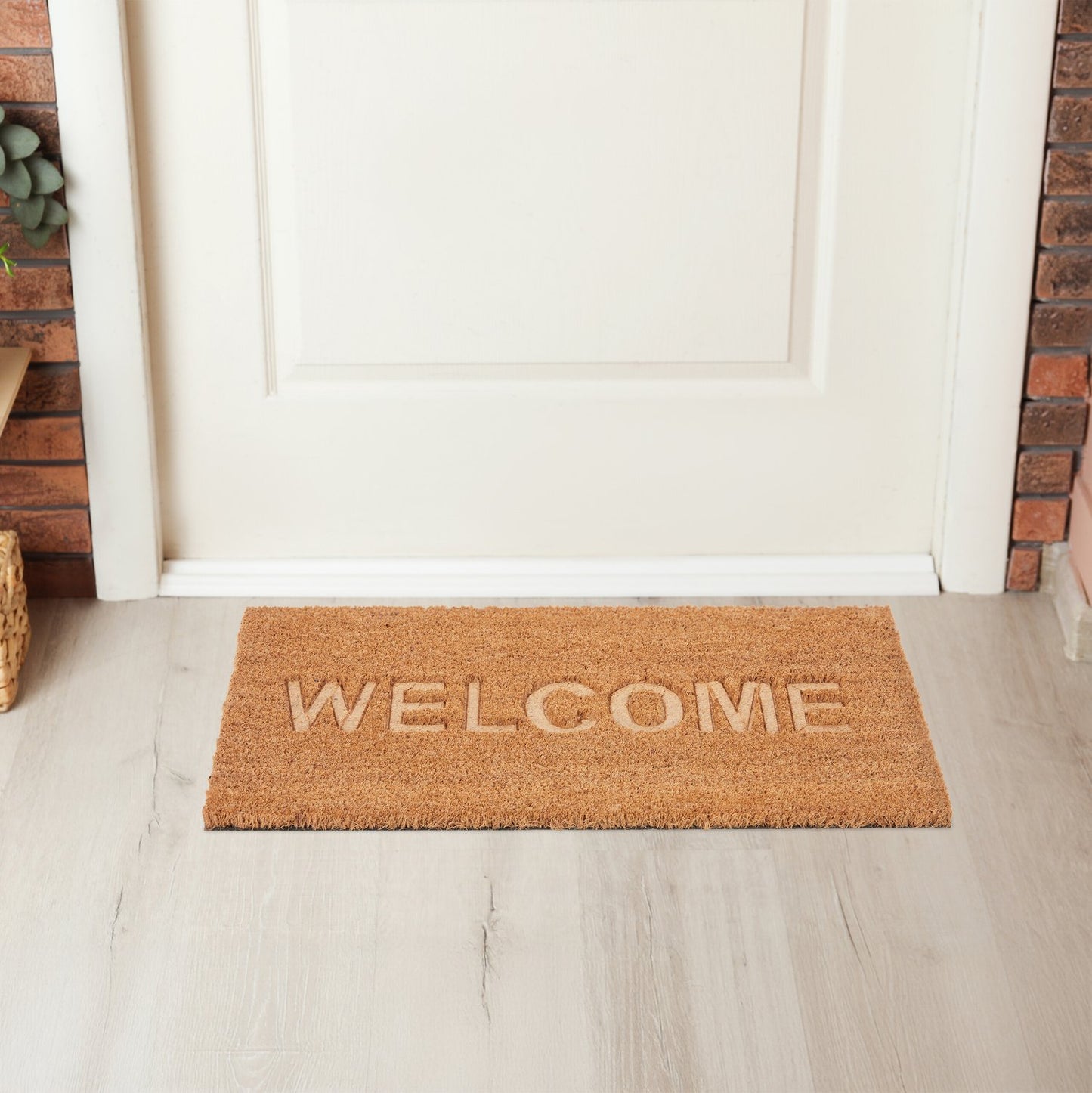 Coconut door mat Welcome
