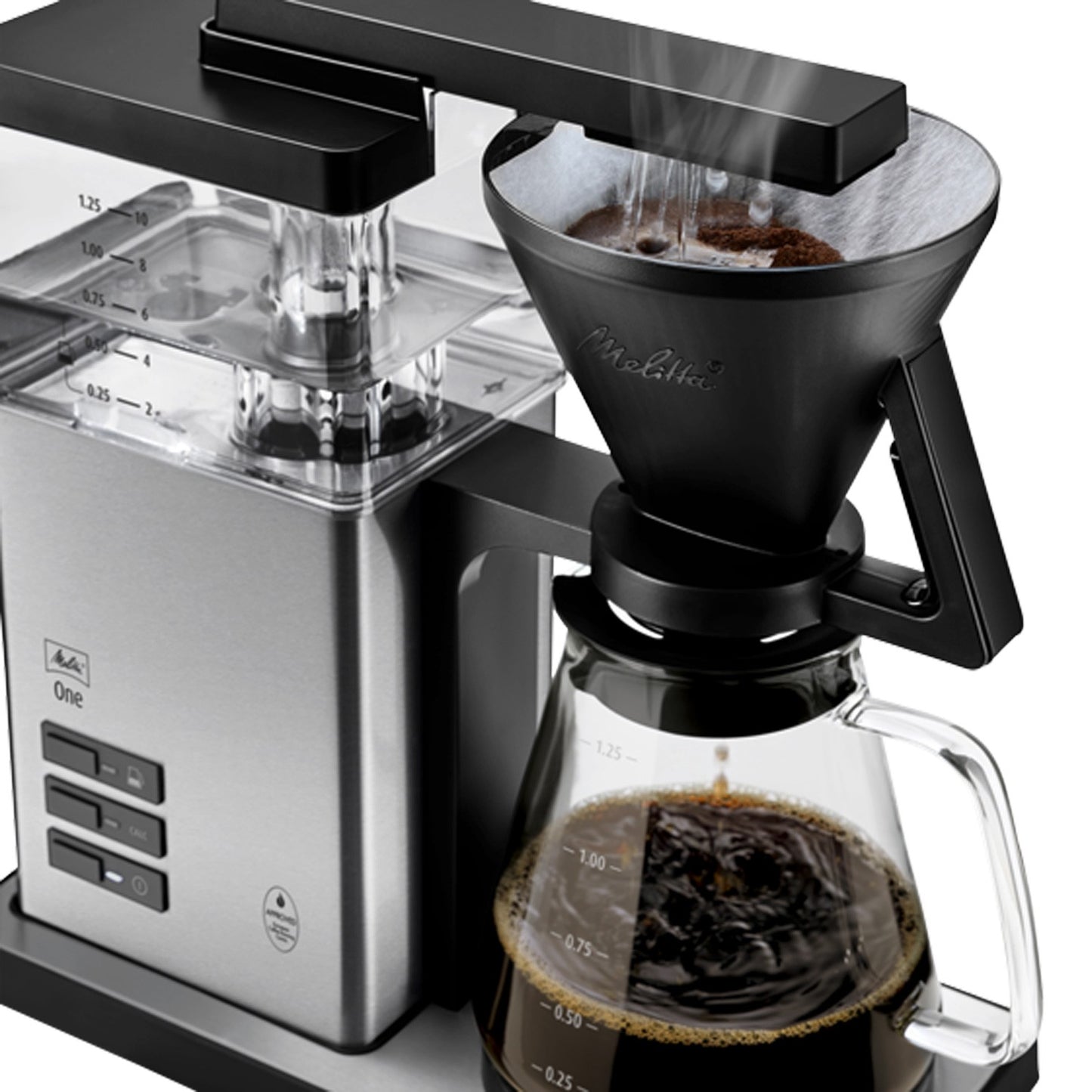 Coffee Maker with Stainless Steel Finish, 10-Cup Capacity