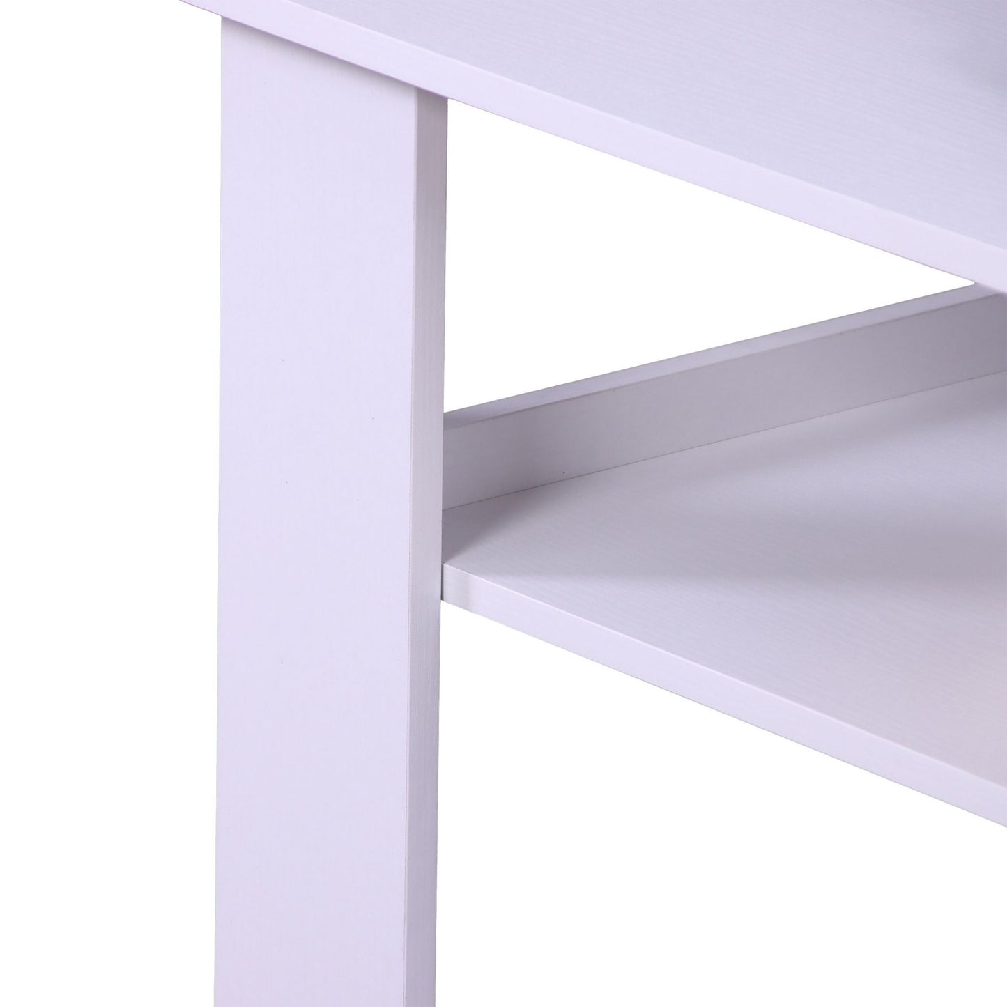 Coffee Table with Lower Shelf – Modern Design, Easy Clean