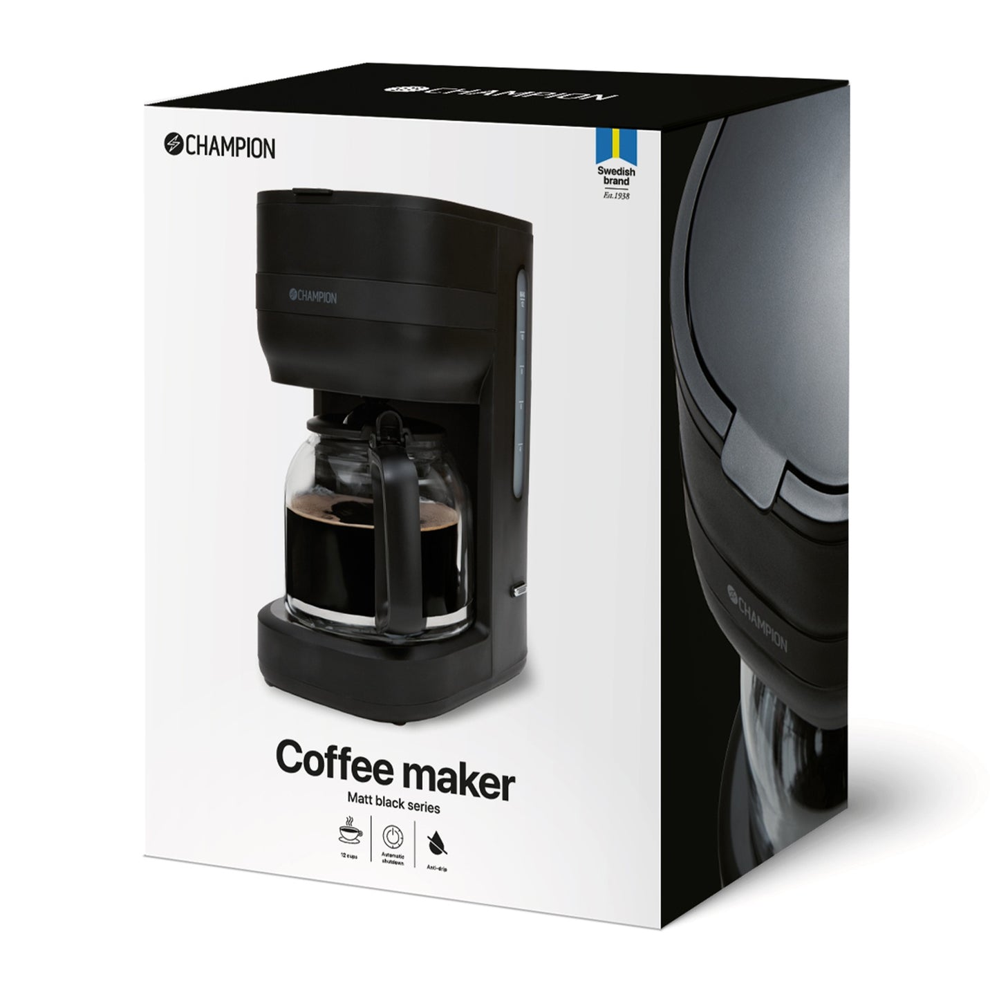 Coffee maker 12-cup/1.5L KB300 Matt black