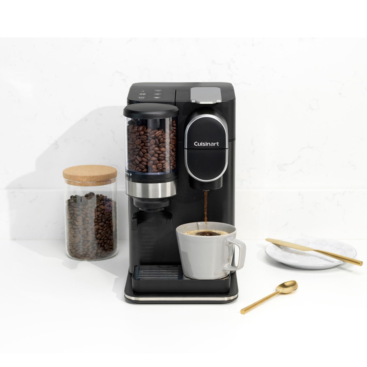 Coffee maker Single filter cup maker with built-in Grinder