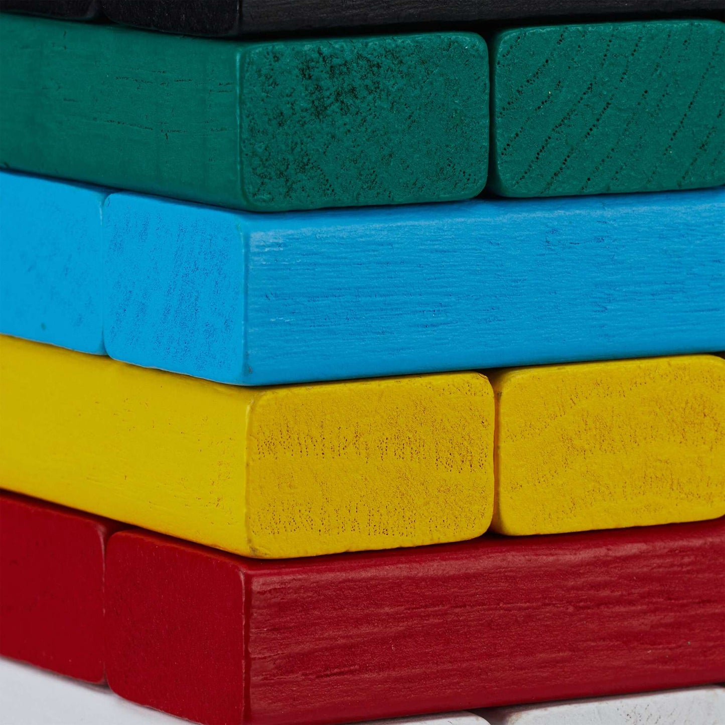 Colorful wooden swing tower