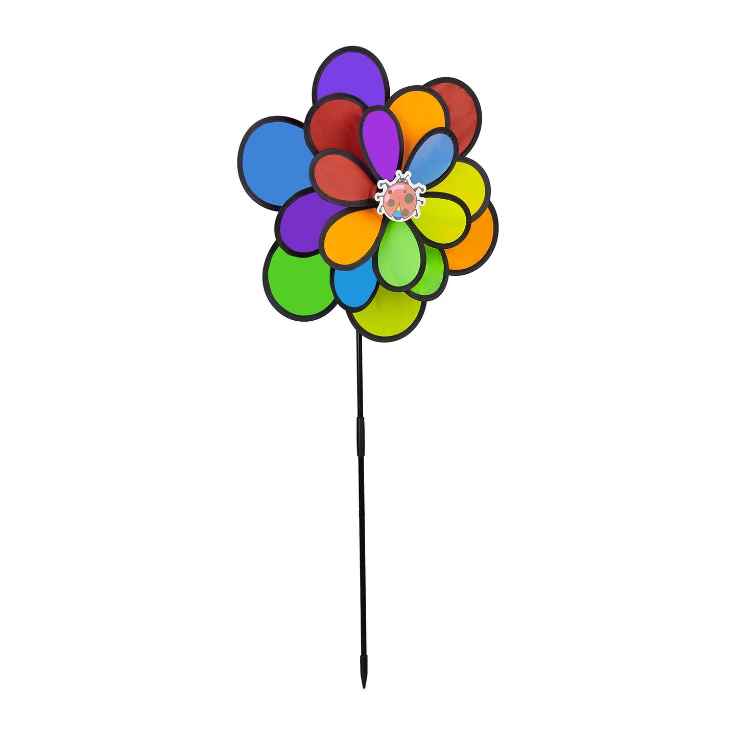 Colourful flower wind spinner