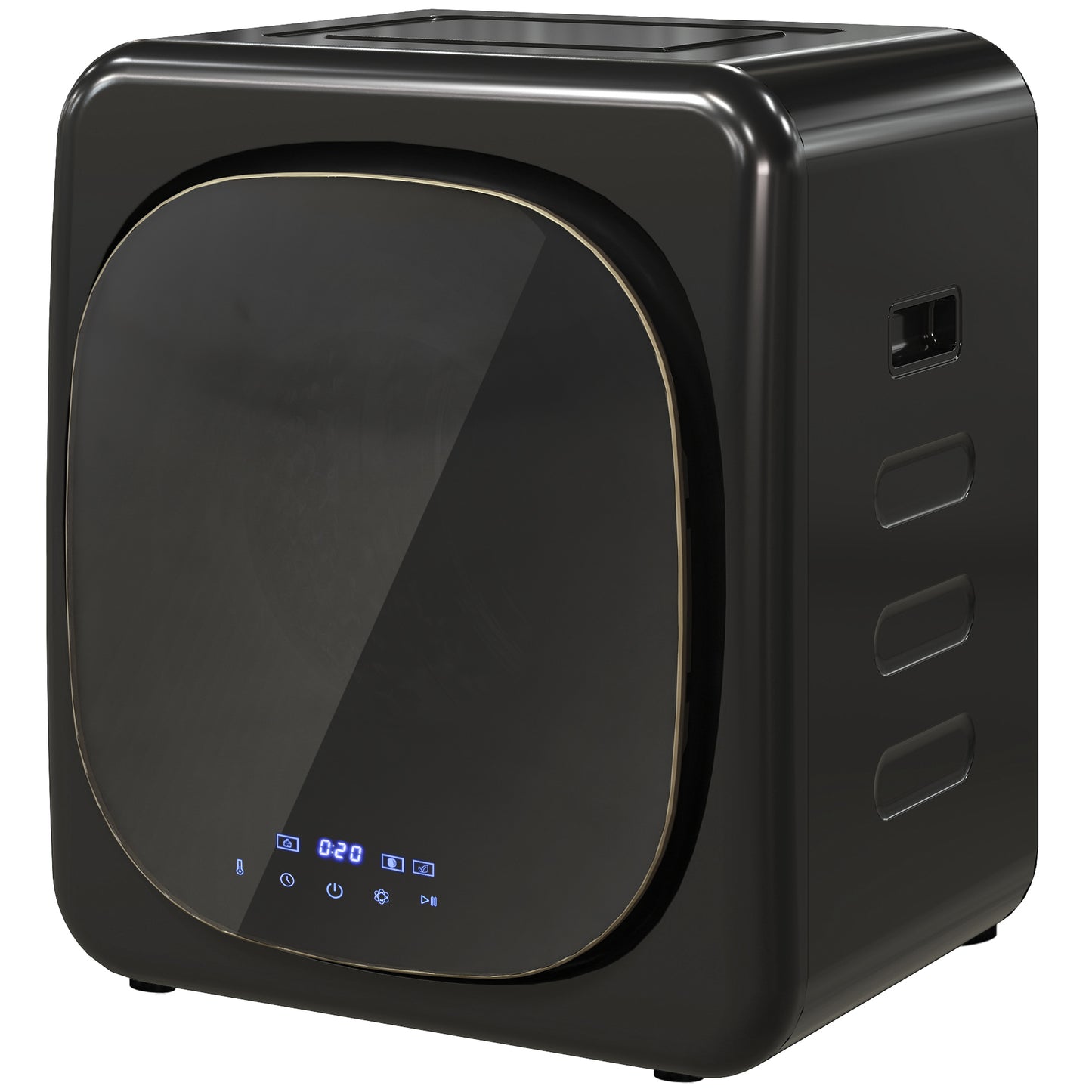 Compact 4kg Vent Dryer with UV Sterilization, Black