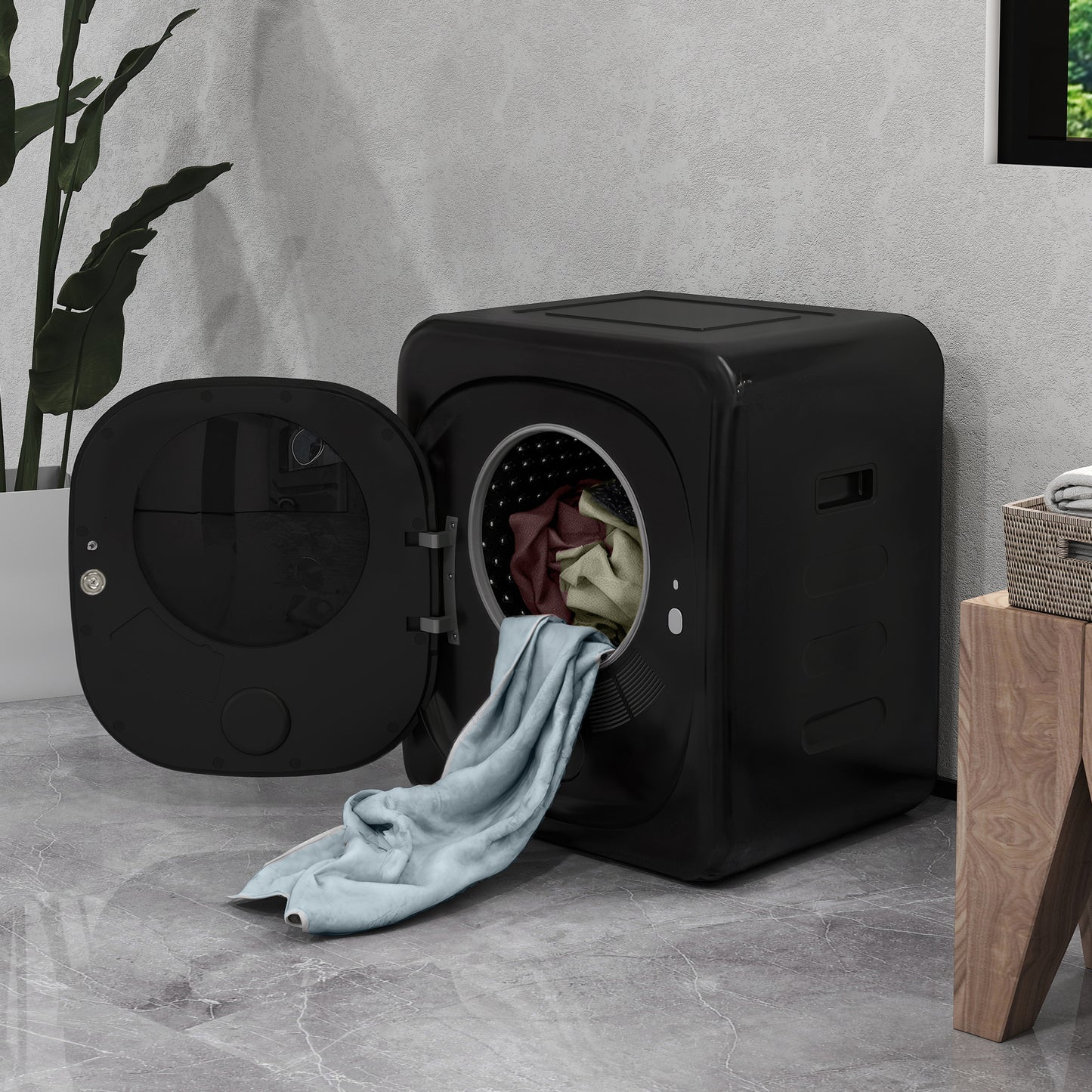 Compact 4kg Vent Dryer with UV Sterilization, Black