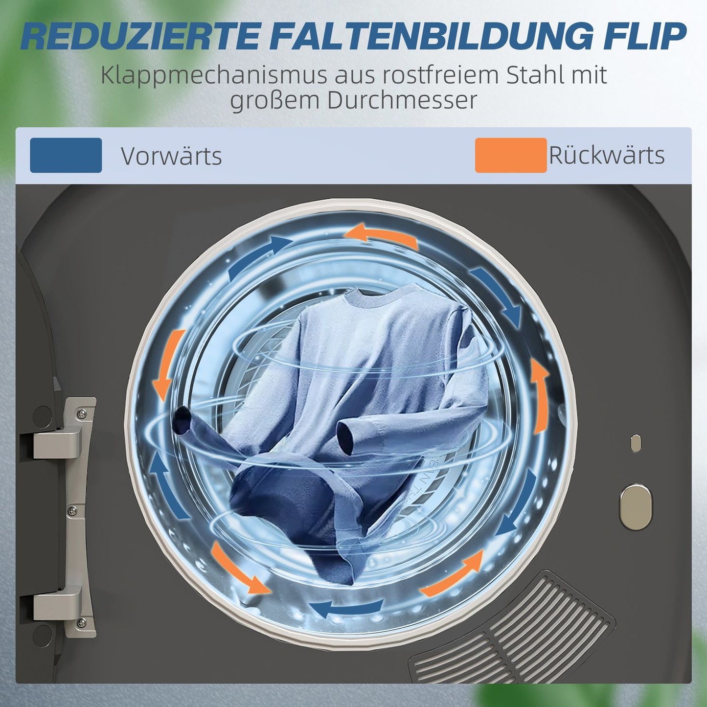 Compact Clothes Dryer with UV Sterilization, 4kg Capacity