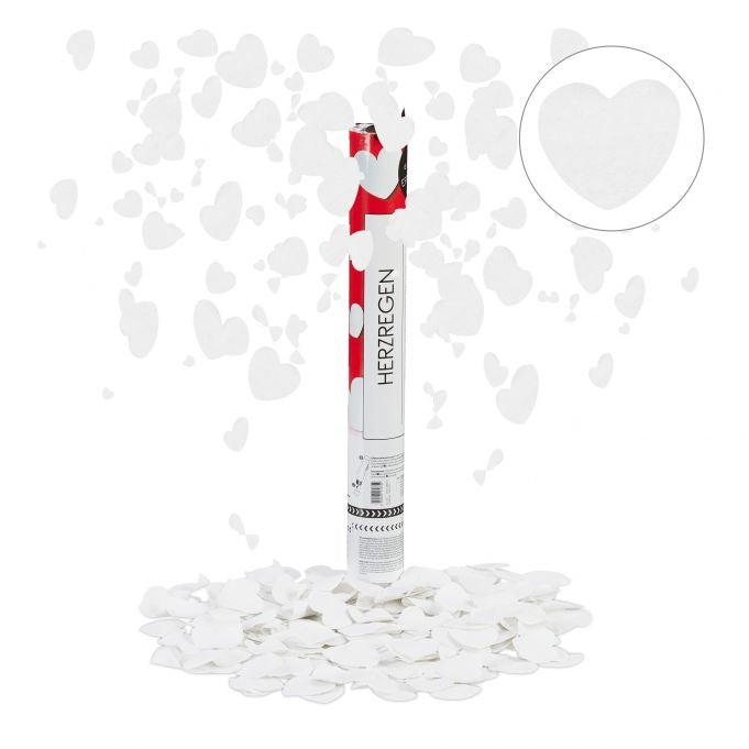 Confetti cannon 40 cm hearts