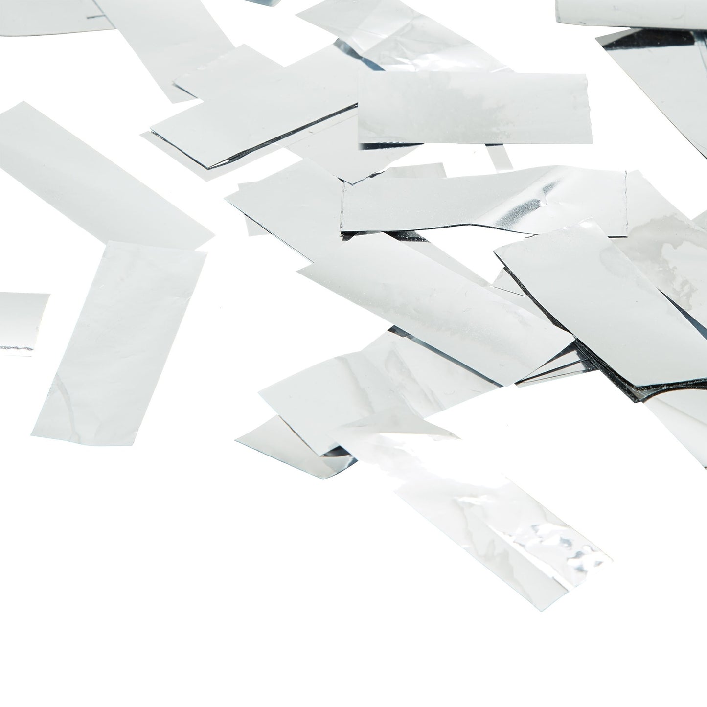 Confetti cannon 80 cm silver