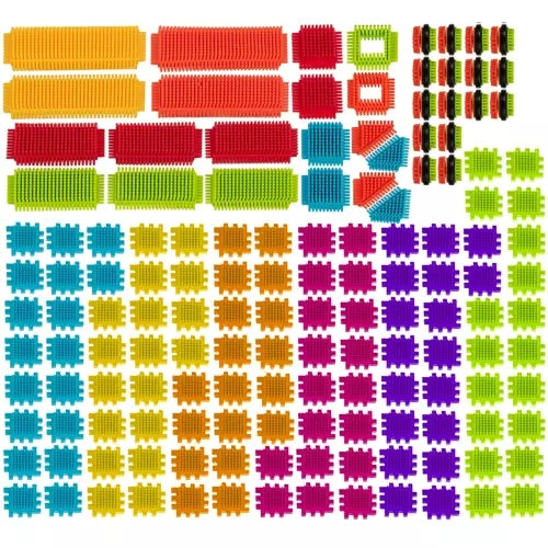 Construction blocks - hedgehogs 192pcs. Kruzzel 20376