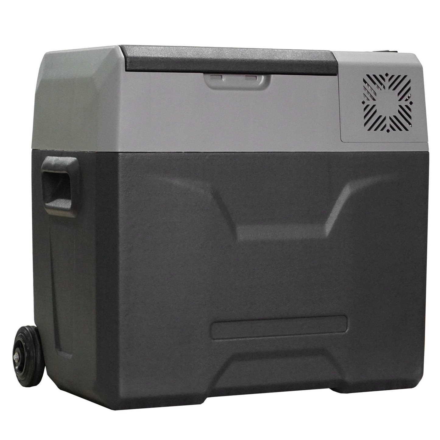 50L Electric Cool Box Car Refrigerator, Dual Voltage, Grey