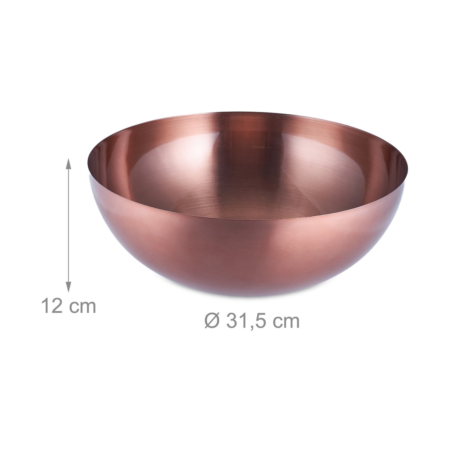 Copper Coloured Serving Bowl