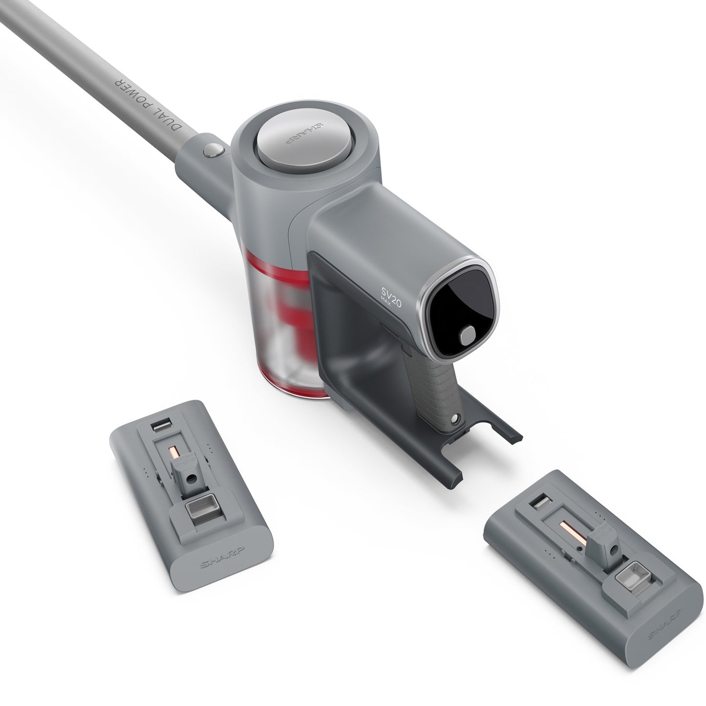 Cordless Vacuum Cleaner, 2 Batteries, 250W, 90-Min Runtime