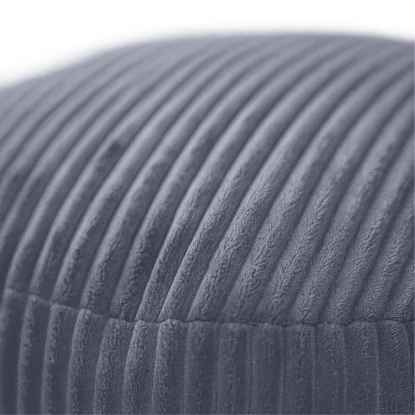 Corduroy Pouf – Round Floor Cushion, Soft & Versatile