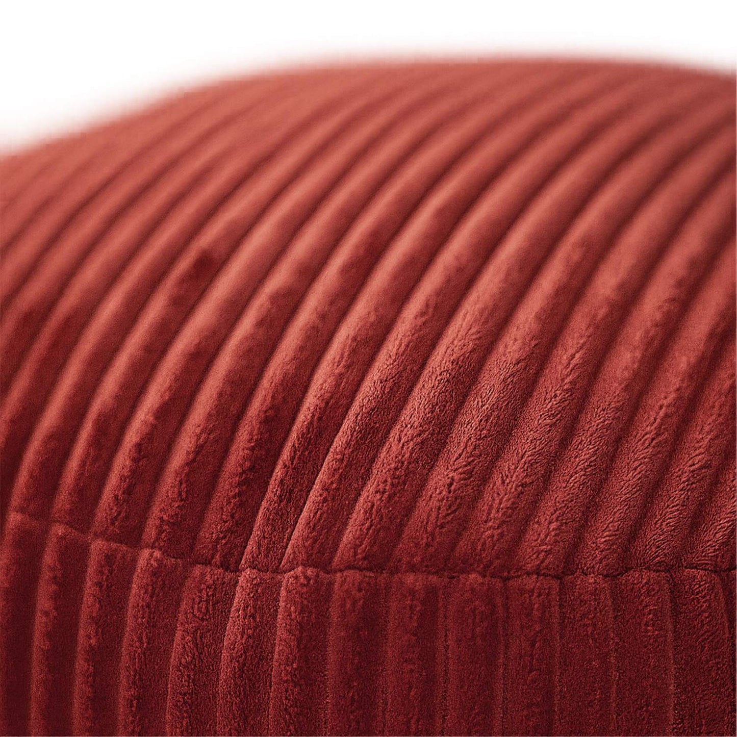 Corduroy Pouf – Round Floor Cushion, Soft & Versatile
