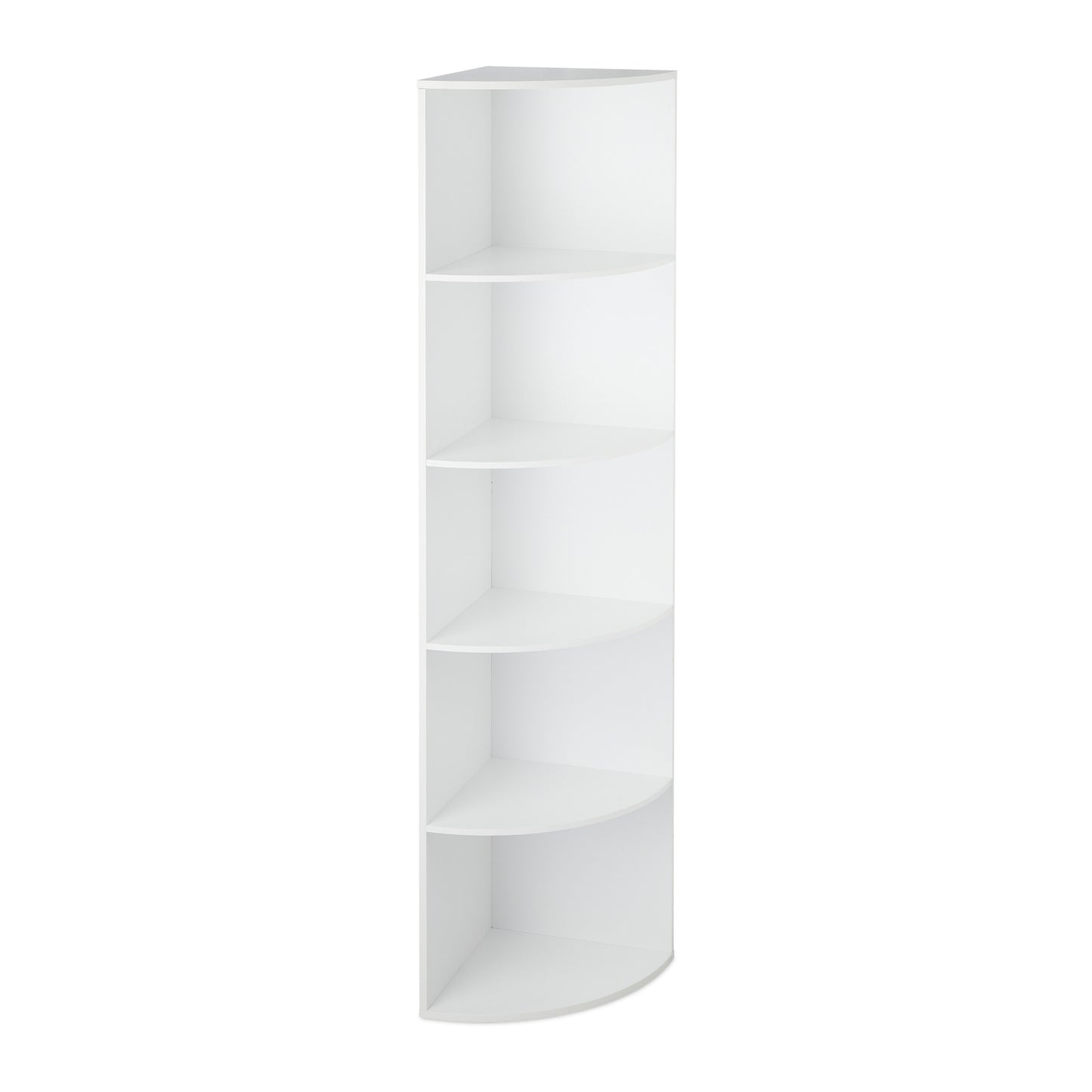 Corner Bookcase with 5 Shelves – Space-Saving Storage