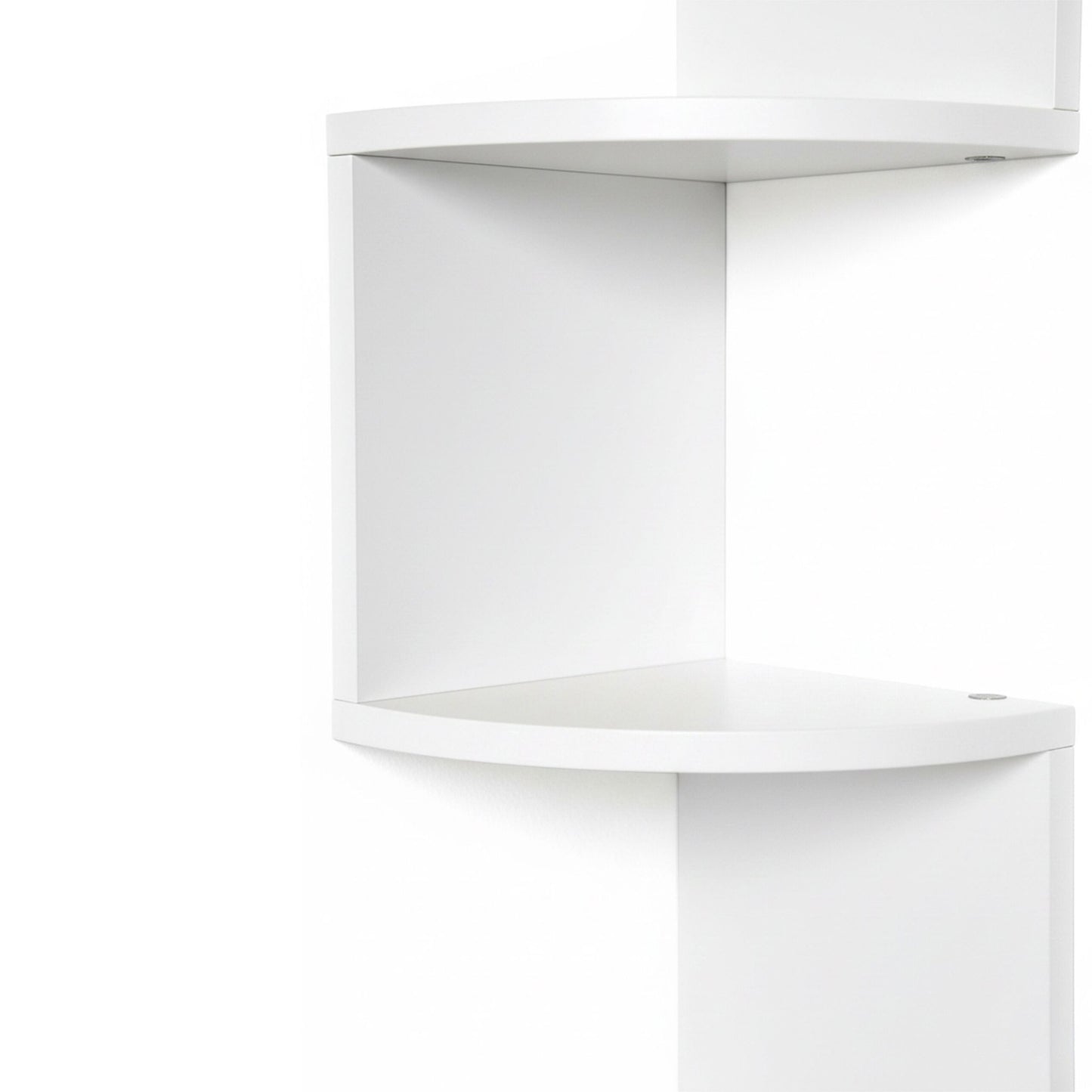 Corner Wall Shelf, 5-Tier Zigzag Design