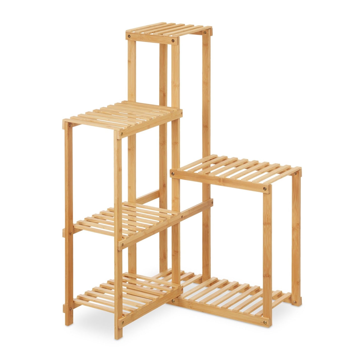 Corner shelf for plants Bamboo