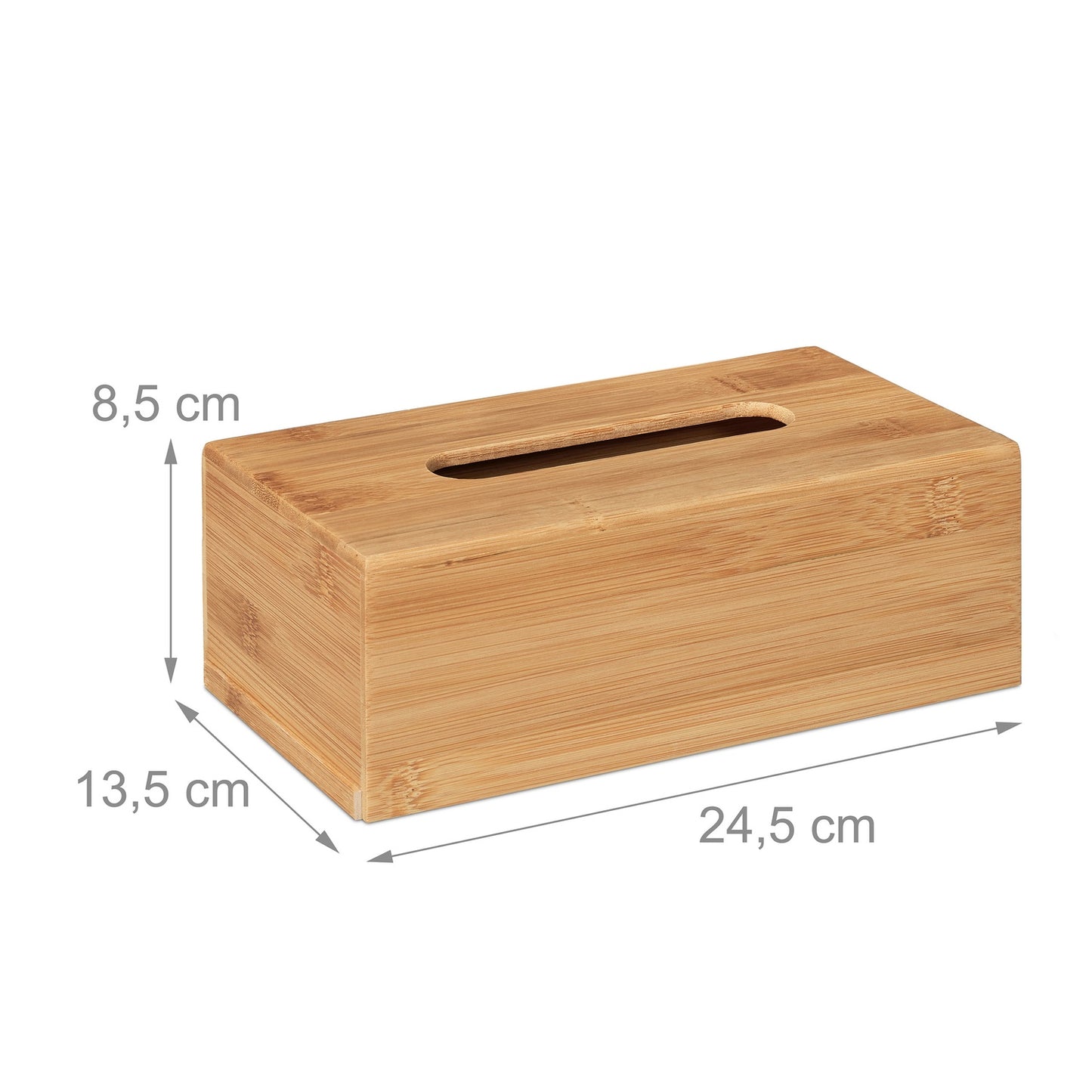 Cosmetic napkin box in bamboo