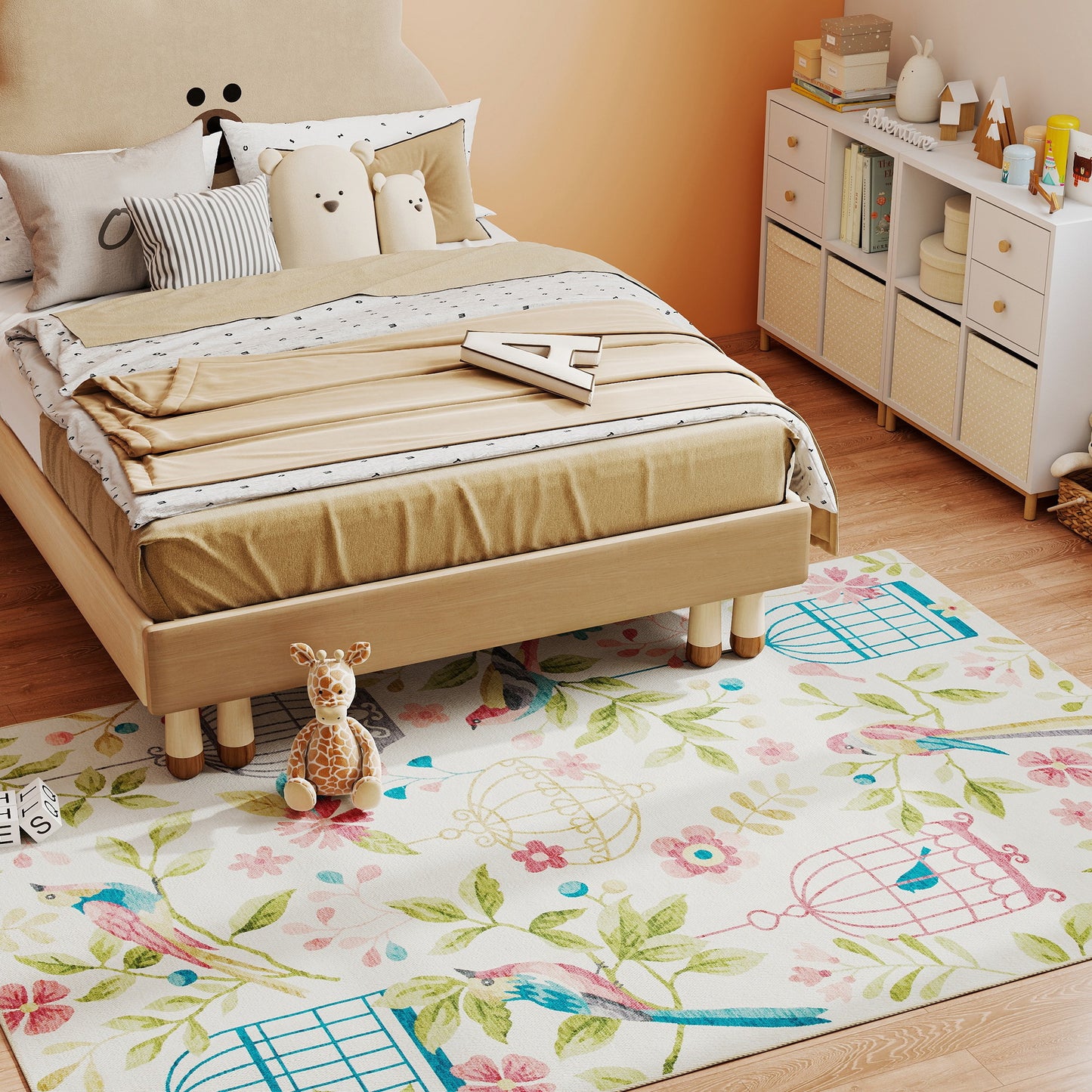 Country Rug, Polyester, Non-Slip, Easy Care, 200x140 cm